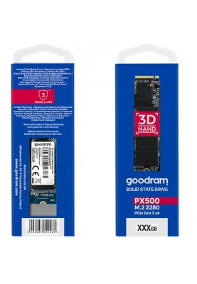 Накопичувач SSD 1TB GOODRAM PX500 M.2 2280 PCIe 3.0 x4 NVMe 3D TLC (SSDPR-PX500-01T-80)