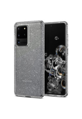 Чохол-накладка Spigen Liquid Crystal Glitter для Samsung Galaxy S20 Ultra SM-G988 Crystal Quartz (ACS00710)