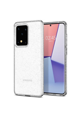 Чохол-накладка Spigen Liquid Crystal Glitter для Samsung Galaxy S20 Ultra SM-G988 Crystal Quartz (ACS00710)
