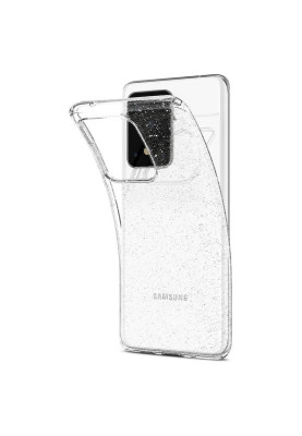 Чохол-накладка Spigen Liquid Crystal Glitter для Samsung Galaxy S20 Ultra SM-G988 Crystal Quartz (ACS00710)