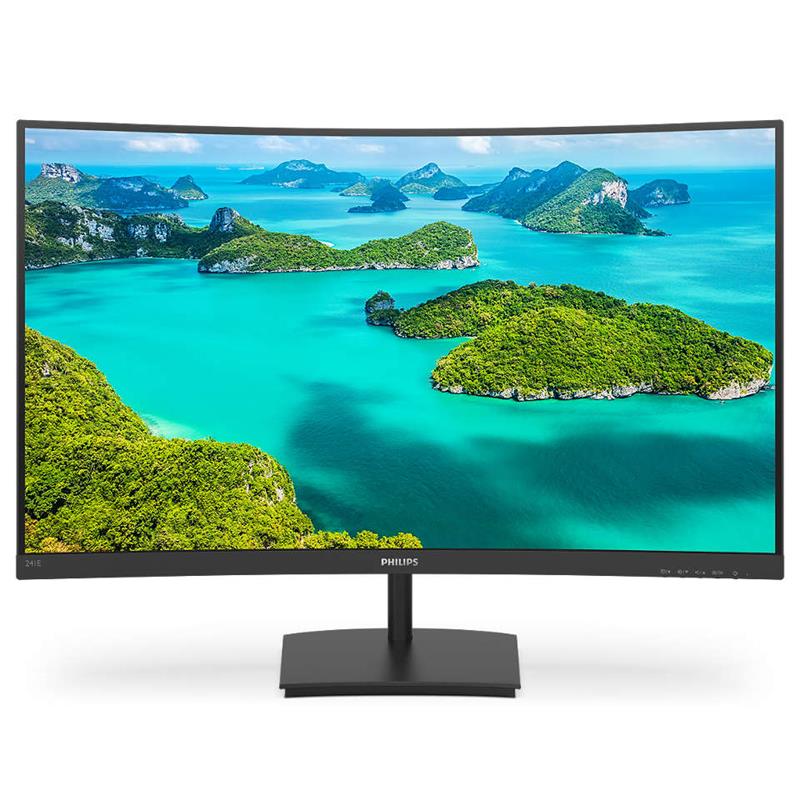 Монiтор Philips 23.6" 241E1SCA/00 VA Black Curved