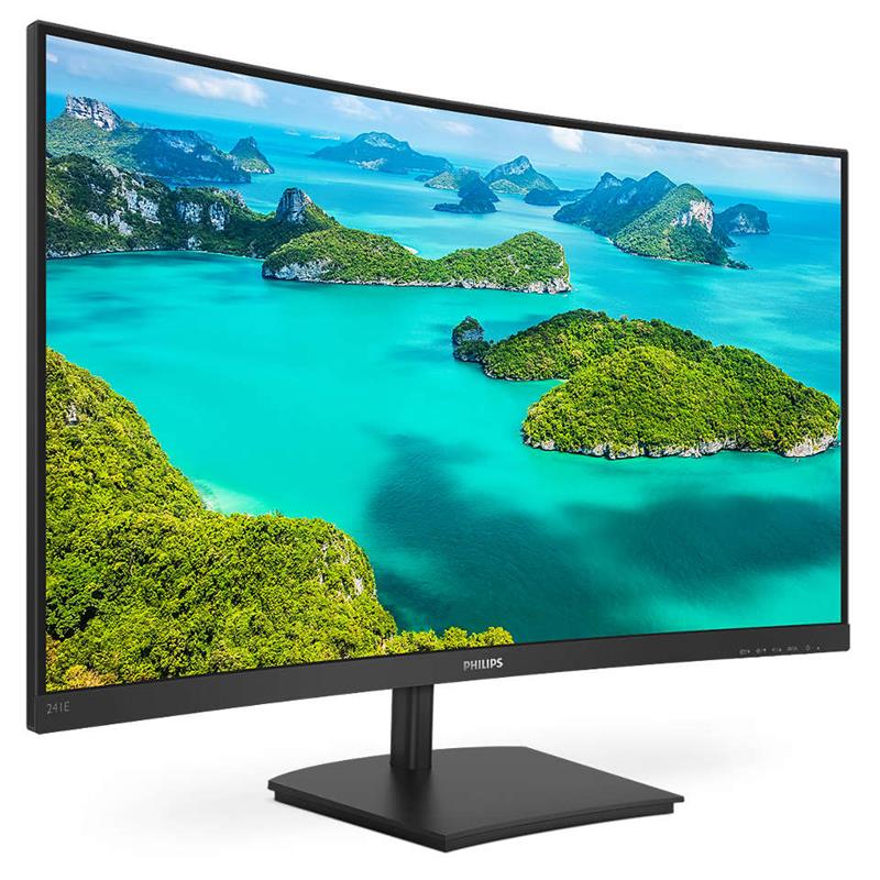 Монiтор Philips 23.6" 241E1SCA/00 VA Black Curved