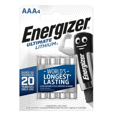 Батарейка Energizer Ultimate Lithium AAA/LR03 BL 4шт