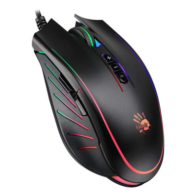 Миша A4Tech Q81 Bloody Neon XGlide Curve Black
