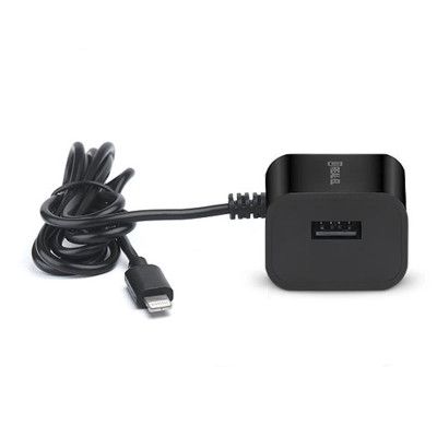 Мережевий зарядний пристрій REAL-EL CH-217 (2USB, 2.1A) Black + кабель Lightning Мережевий зарядний пристрій REAL-EL CH-217 (2USB, 2.1A) Black + кабель Lightning