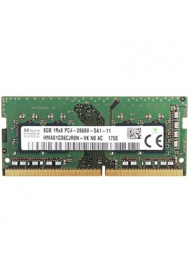 Модуль пам`ятi SO-DIMM 8GB/2666 DDR4 Hynix (HMA81GS6CJR8N-VK)