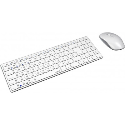 Комплект (клавіатура, миша) Rapoo 9300M Wireless White