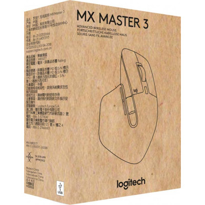 Мишка бездротова Logitech MX Master 3 Advanced Wireless/Bluetooth (910-005710) Black