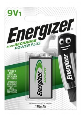 Акумулятори Energizer Recharge Power Plus HR6F22 LSD Ni-MH 175 mAh BL 1шт