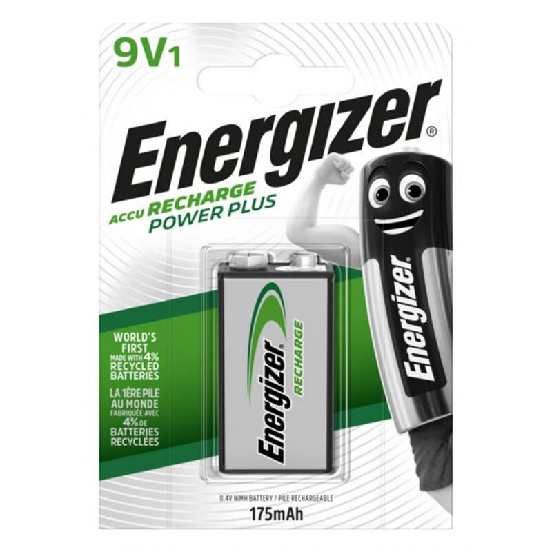 Акумулятори Energizer Recharge Power Plus HR6F22 LSD Ni-MH 175 mAh BL 1шт