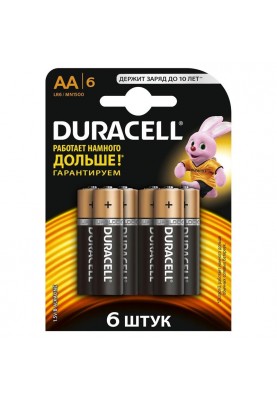 Батарейка Duracell Duralock Basic AA/LR06 BL 6шт