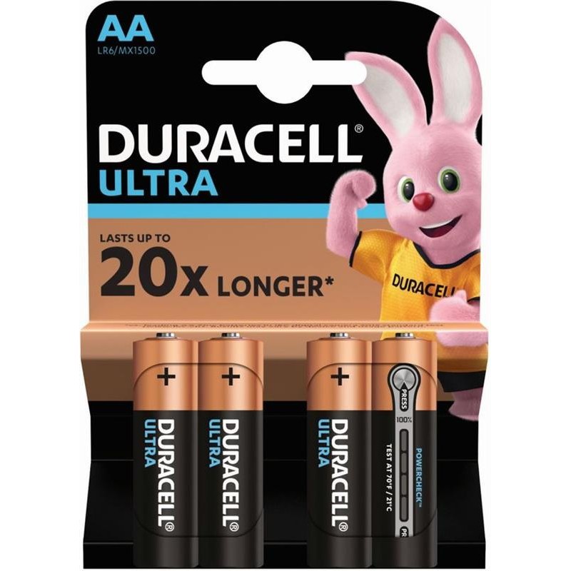 Батарейка Duracell Ultra Power AA/LR06 BL 4шт