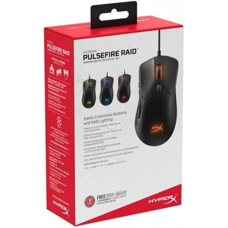 Миша HyperX Pulsefire Raid Black (4P5Q3AA)