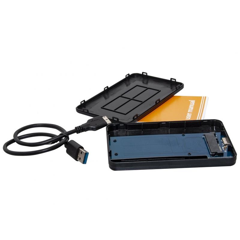 Зовнішня кишеня Frime SATA HDD/SSD 2.5 ", USB3.0, з функцією шифрування даних, Black (FHEE10025U30)