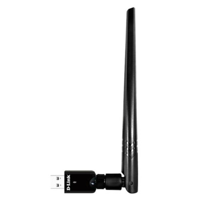 Бездротовий адаптер D-Link DWA-185 (AC1200, USB 3.0, Wi-Fi, MU-MIMO, зовнішня антена 5 dBi, внутрішня антена 2 dBi)