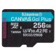 Карта пам`яті MicroSDXC 256GB UHS-I/U3 Class 10 Kingston Canvas Go! Plus R170/W90MB/s (SDCG3/256GBSP)
