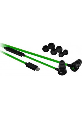 Гарнітура Razer Hammerhead for iOS Black/Green (RZ04-02090100-R3G1)