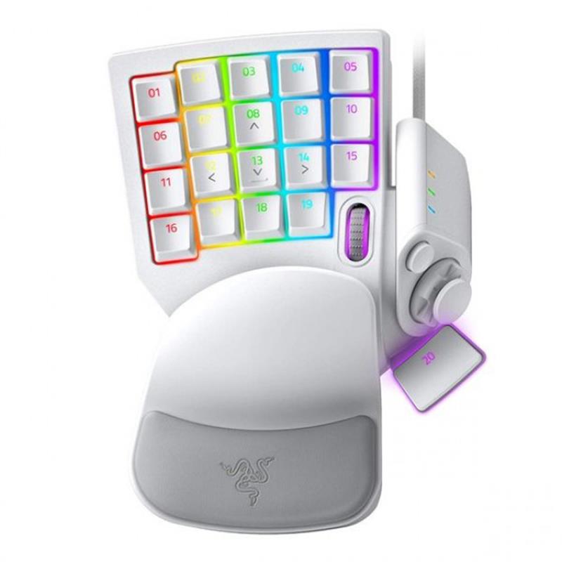 Ігровий кейпад Razer Tartarus Pro Mercury (RZ07-03110200-R3M1) White USB