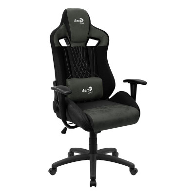 Крісло для геймерів AeroCool Earl Hunter Green + 1 подушка