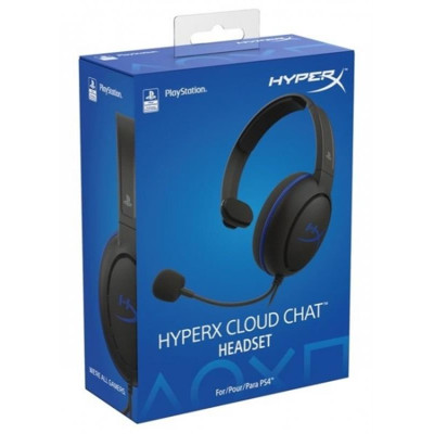 Гарнiтура HyperX Cloud Chat Headset for PS4 Black (HX-HSCCHS-BK/EM)