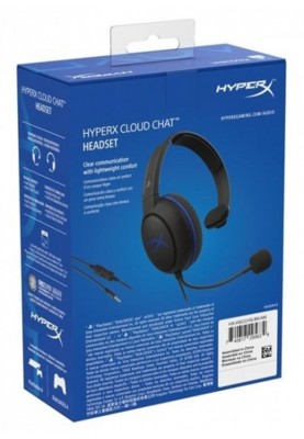 Гарнiтура HyperX Cloud Chat Headset for PS4 Black (HX-HSCCHS-BK/EM)