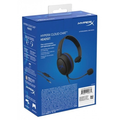 Гарнiтура HyperX Cloud Chat Headset for PS4 Black (HX-HSCCHS-BK/EM)