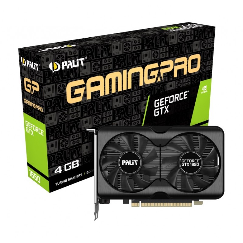 Відеокарта GF GTX 1650 4GB GDDR6 GamingPro Palit (NE6165001BG1-1175A)