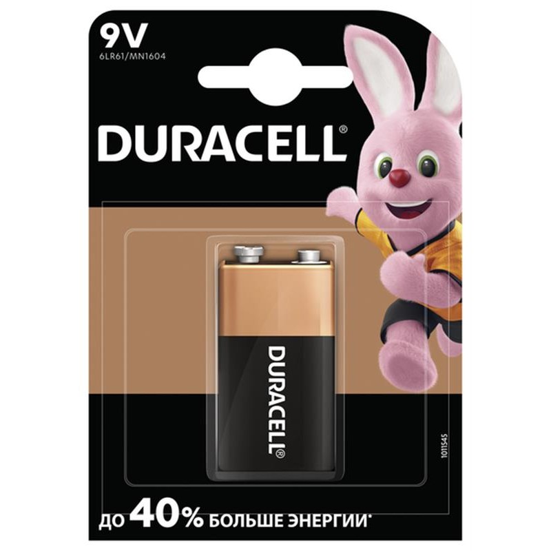 Батарейка Duracell Basic 6LR61/MN1604 BL 1шт