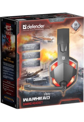 Гарнiтура Defender Warhead G-370 Black/Red (64037)