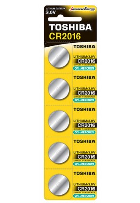 Батарейка Toshiba CR2016 BL 5шт