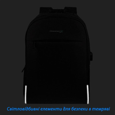Рюкзак для ноутбука Grand-X RS-425G 15.6" Grey (кодовий замок)