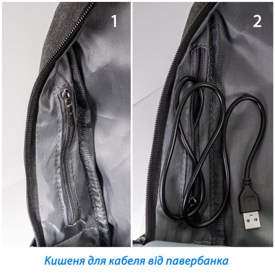Рюкзак для ноутбука Grand-X RS-425G 15.6" Grey (кодовий замок)