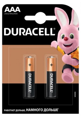 Батарейка Duracell MN2400 AAA/LR03 BL 2шт