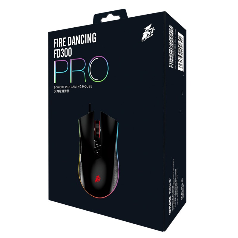 Мышь 1stPlayer FD300 Pro RGB Black USB