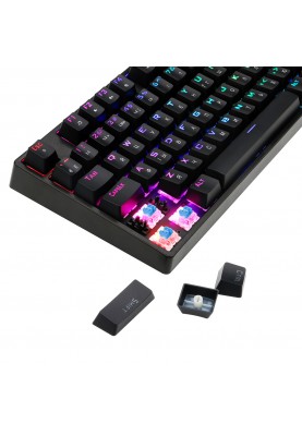 Клавіатура 1stPlayer DK5.0 V2.0 RGB Outemu Blue Ukr (DK5.0-BL V2.0) Black USB