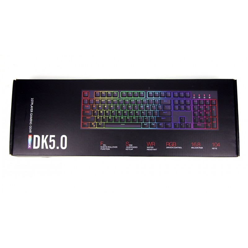 Клавіатура 1stPlayer DK5.0 RGB Outemu Red Black (DK5.0-RD)