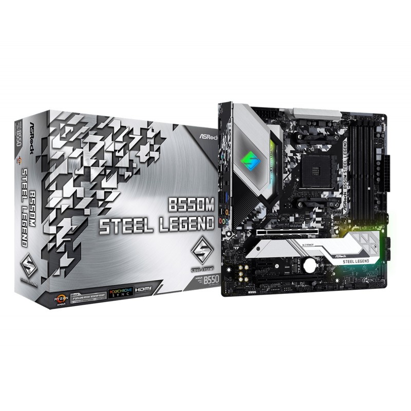 Материнська плата ASRock B550M Steel Legend Socket AM4