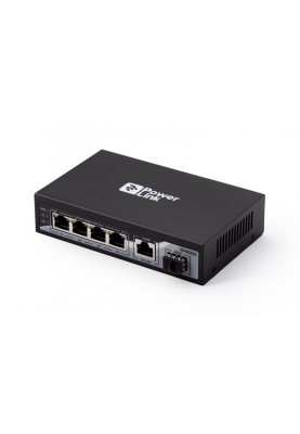 Комутатор 2E PowerLink SP402GX (4xGE PoE, 1xGE, 1xSFP Uplink, PoE Max 65W, некерований)