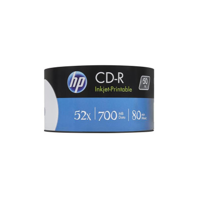 Диски CD-R HP (69312/CRE00017WIP-3) 700MB 52x IJ Print, шпиндель, 50 шт