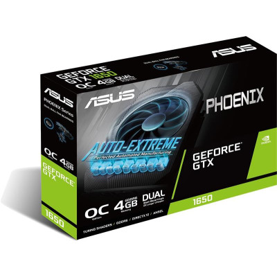 Відеокарта GF GTX 1650 4GB GDDR6 Phoenix OC Asus (PH-GTX1650-O4GD6) Відеокарта GF GTX 1650 4GB GDDR6 Phoenix OC Asus (PH-GTX1650-O4GD6)