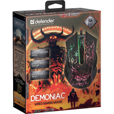 Мишка Defender Demoniac GM-540L (52540) Black USB