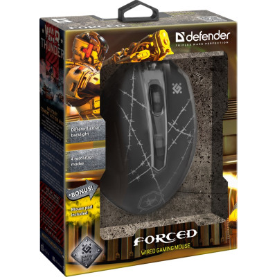 Мишка Defender Forced GM-020L (52020) Black USB