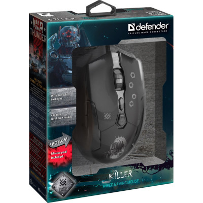 Мишка Defender Killer GM-170L (52170) Black USB
