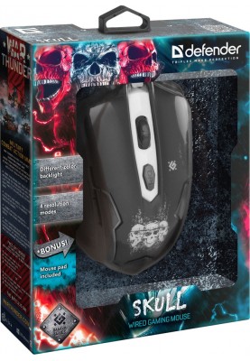 Мишка Defender Skull GM-180L (52180) Black USB