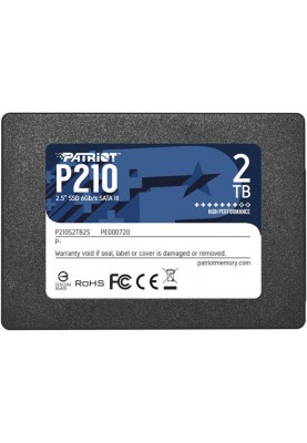 Накопичувач SSD 2TB Patriot P210 2.5" SATAIII TLC (P210S2TB25)