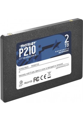 Накопичувач SSD 2TB Patriot P210 2.5" SATAIII TLC (P210S2TB25)