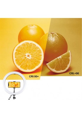 Кільцева USB RGBW LED-лампа Puluz PKT3043 10" + штатив 1.1 м (PKT3043)