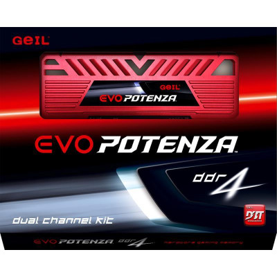 Модуль памяти DDR4 16GB/2666 Geil Evo Potenza Red (GPR416GB2666C19SC)