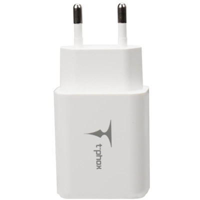 Мережевий зарядний пристрій T-phox Pocket (2USBх2.1A) White