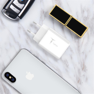Мережевий зарядний пристрій T-phox Pocket (2USBх2.1A) White